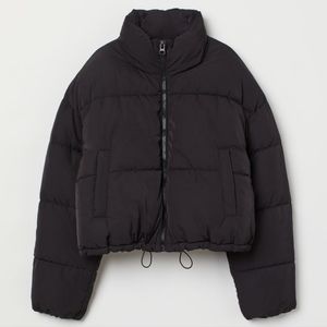 H&M Short Puffer Jacket - Black